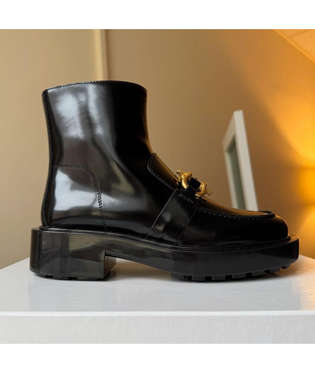 BOTTEGA VENETA Черные ботинки из лакированной кожи, фото 9