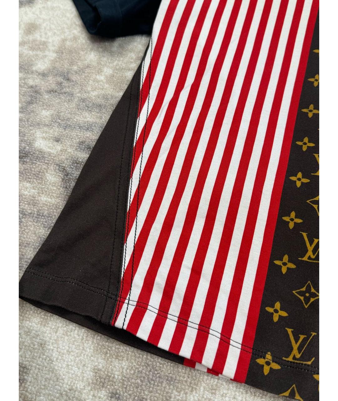 LOUIS VUITTON Мульти хлопковая футболка, фото 4