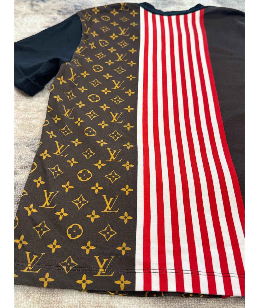 LOUIS VUITTON Мульти хлопковая футболка, фото 8