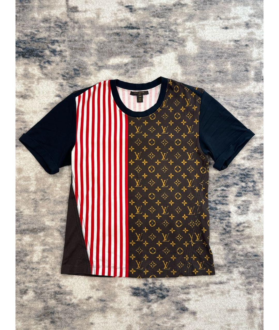 LOUIS VUITTON Мульти хлопковая футболка, фото 9