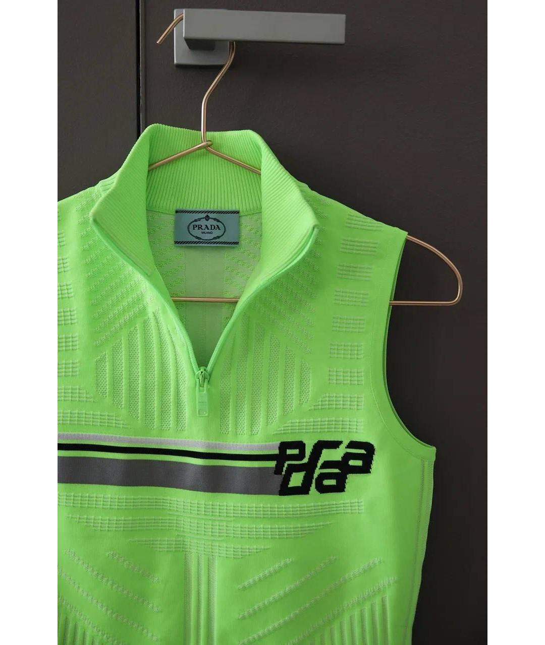 PRADA Салатовая майка, фото 2