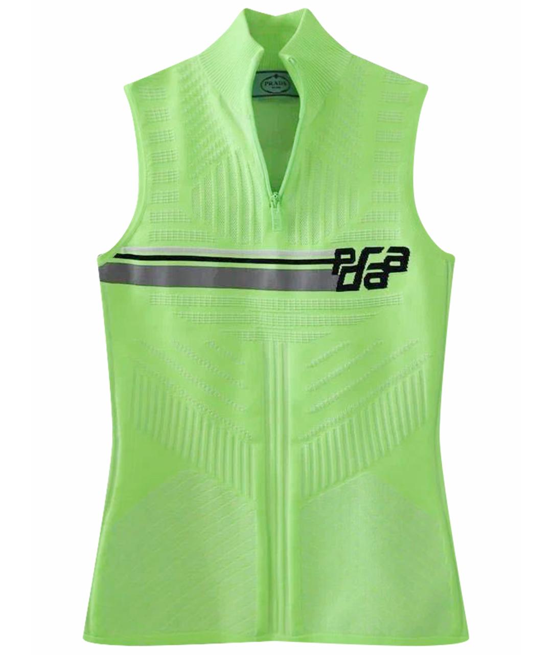 PRADA Салатовая майка, фото 1