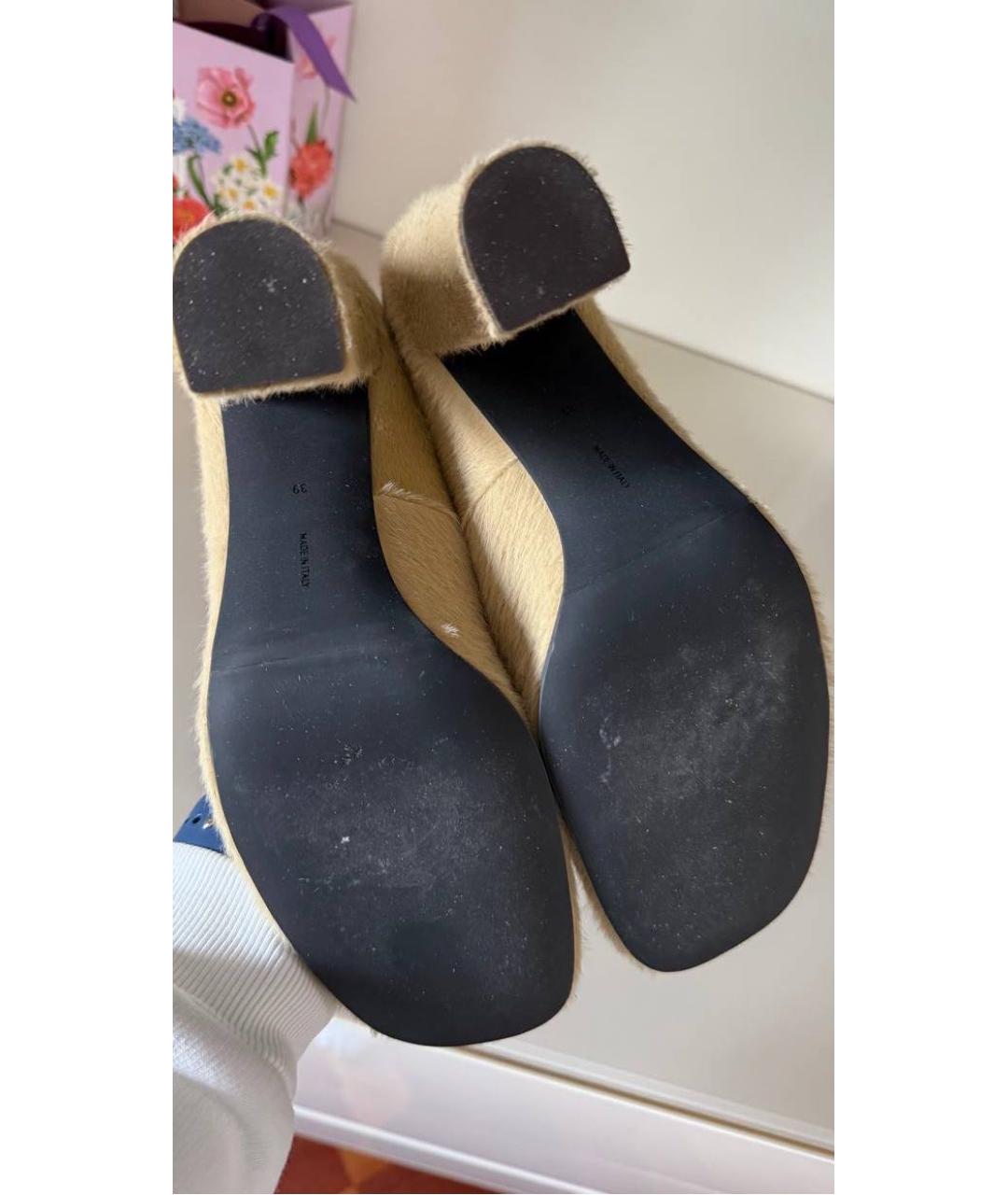 THE ROW Бежевые туфли, фото 5