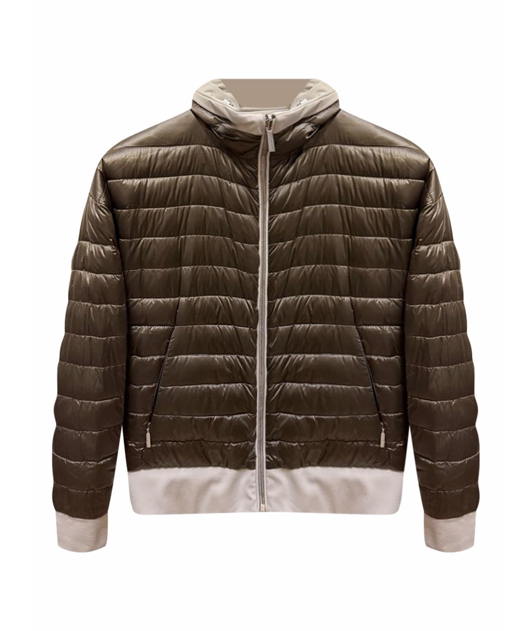 MOORER Коричневая вискозная куртка, фото 1