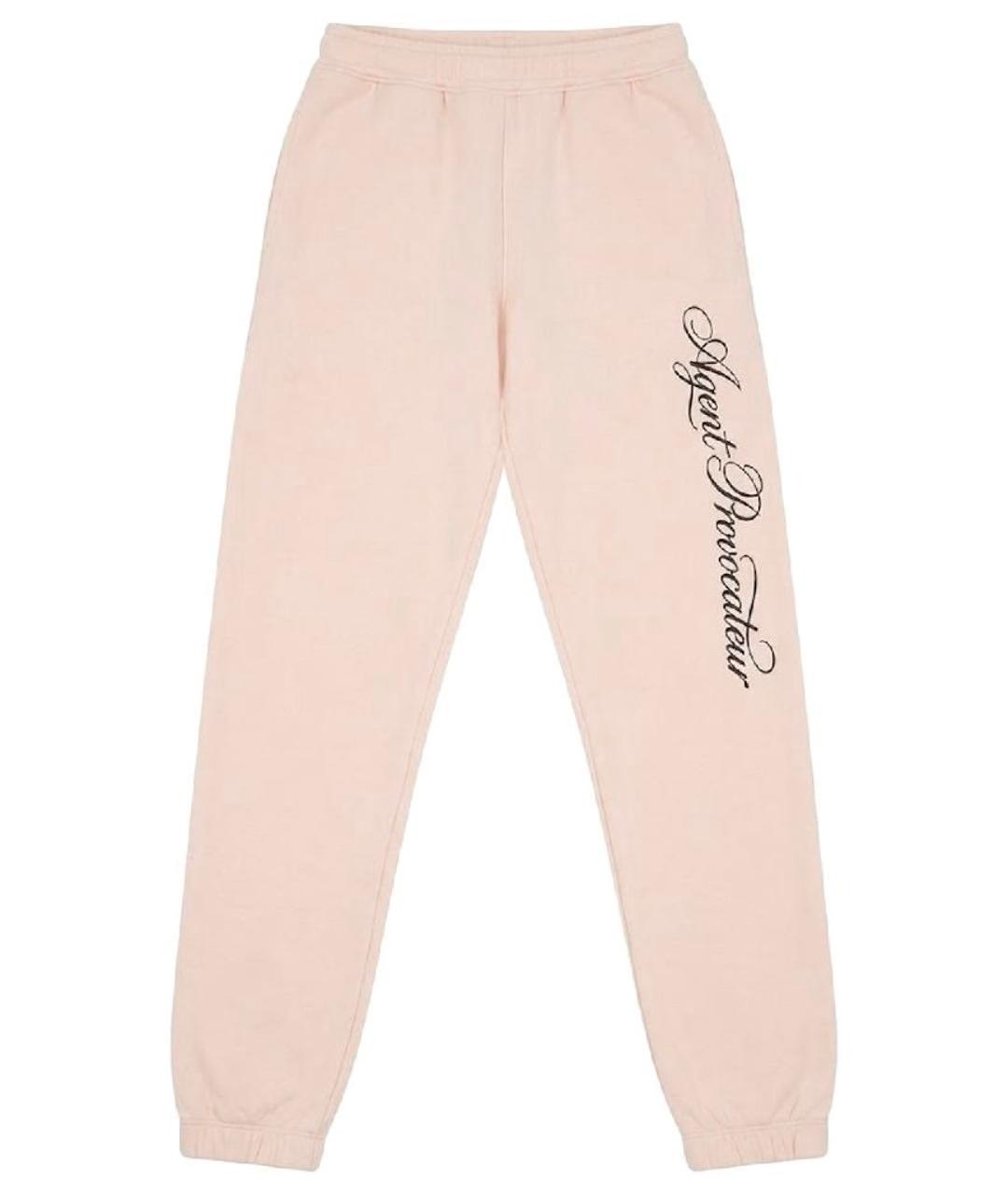 AGENT PROVOCATEUR Коралловые хлопковые спортивные брюки и шорты, фото 8