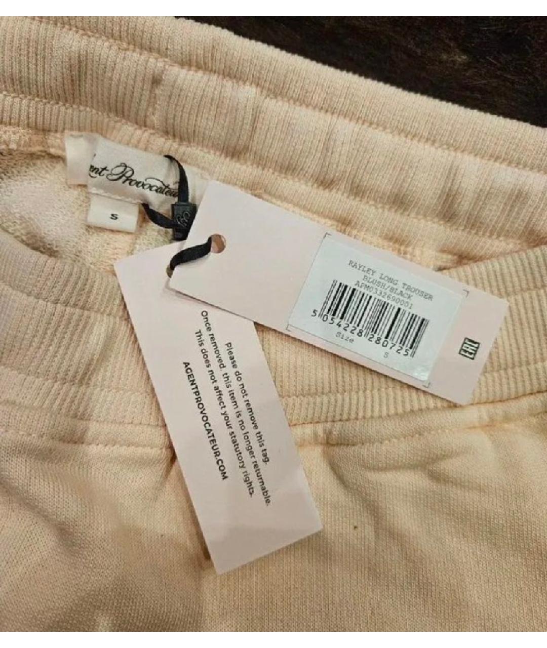 AGENT PROVOCATEUR Коралловые хлопковые спортивные брюки и шорты, фото 3