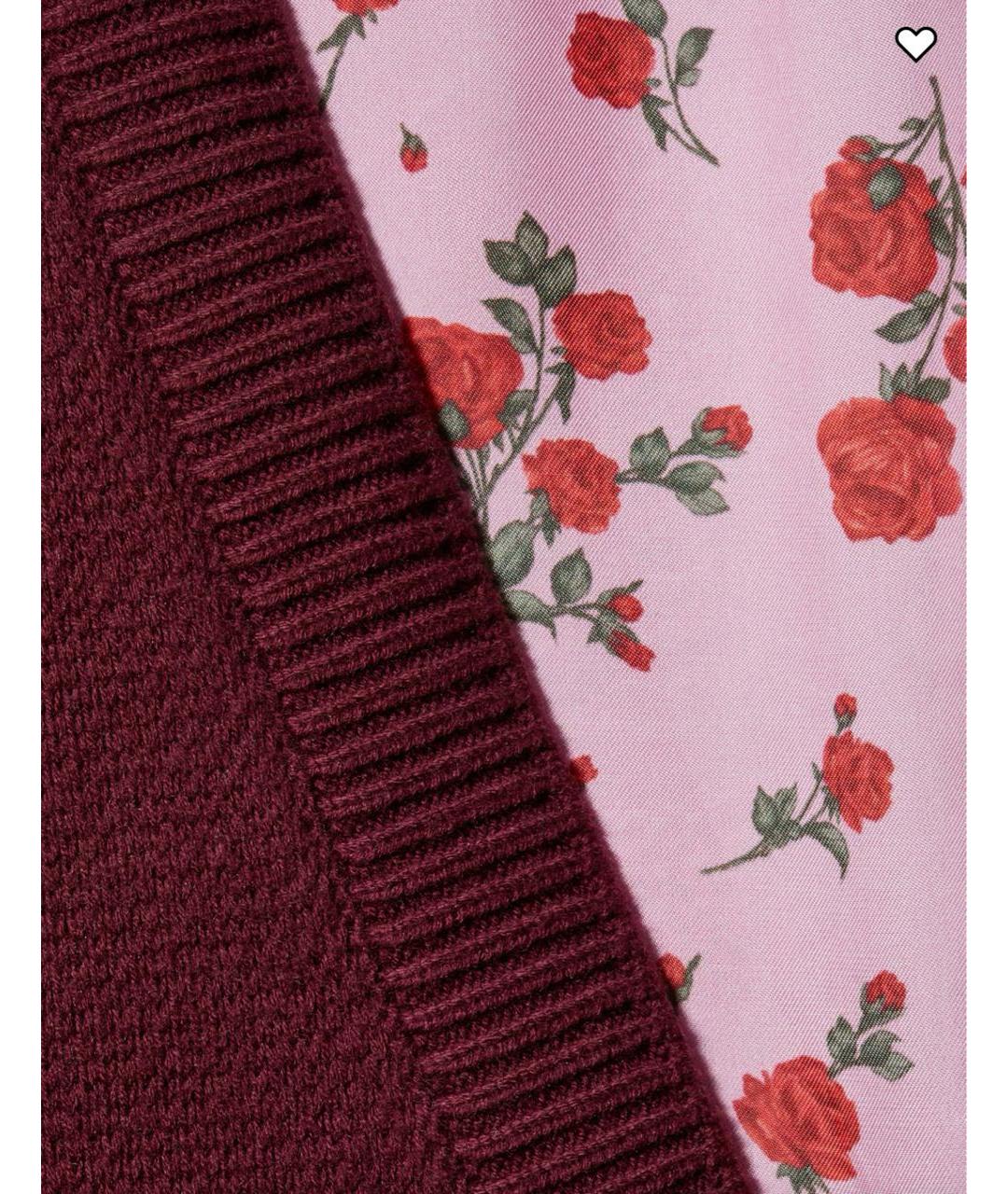 MAGDA BUTRYM Бордовый шерстяной кардиган, фото 5