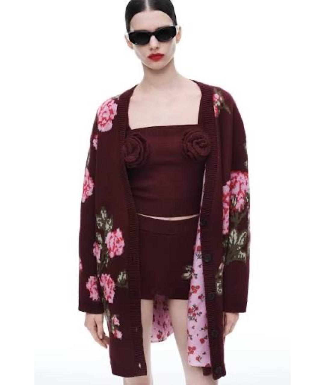 MAGDA BUTRYM Бордовый шерстяной кардиган, фото 3