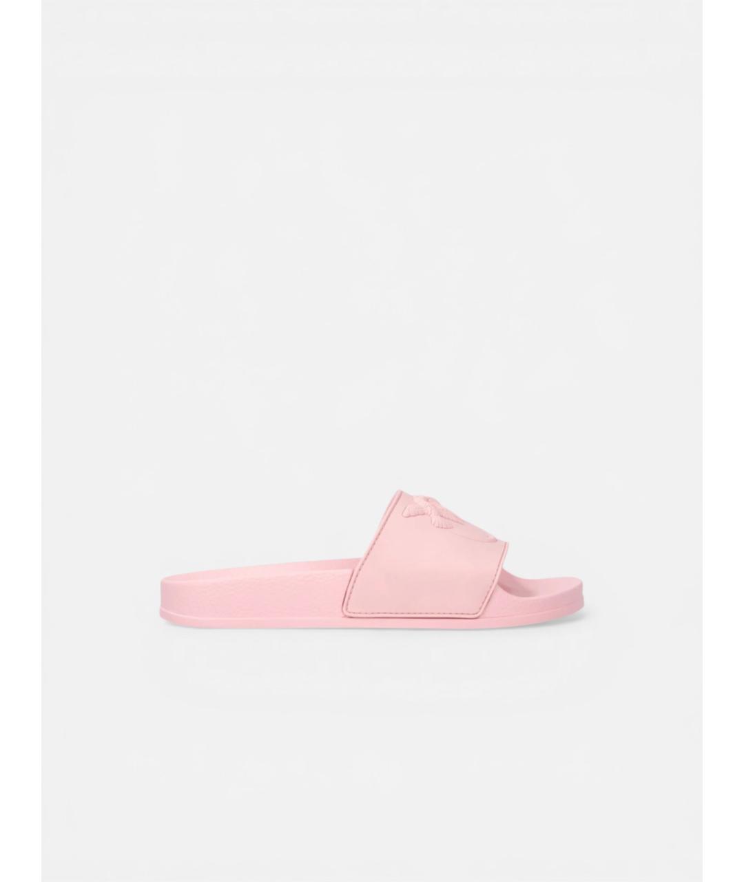 PINKO Розовые резиновые шлепанцы, фото 10