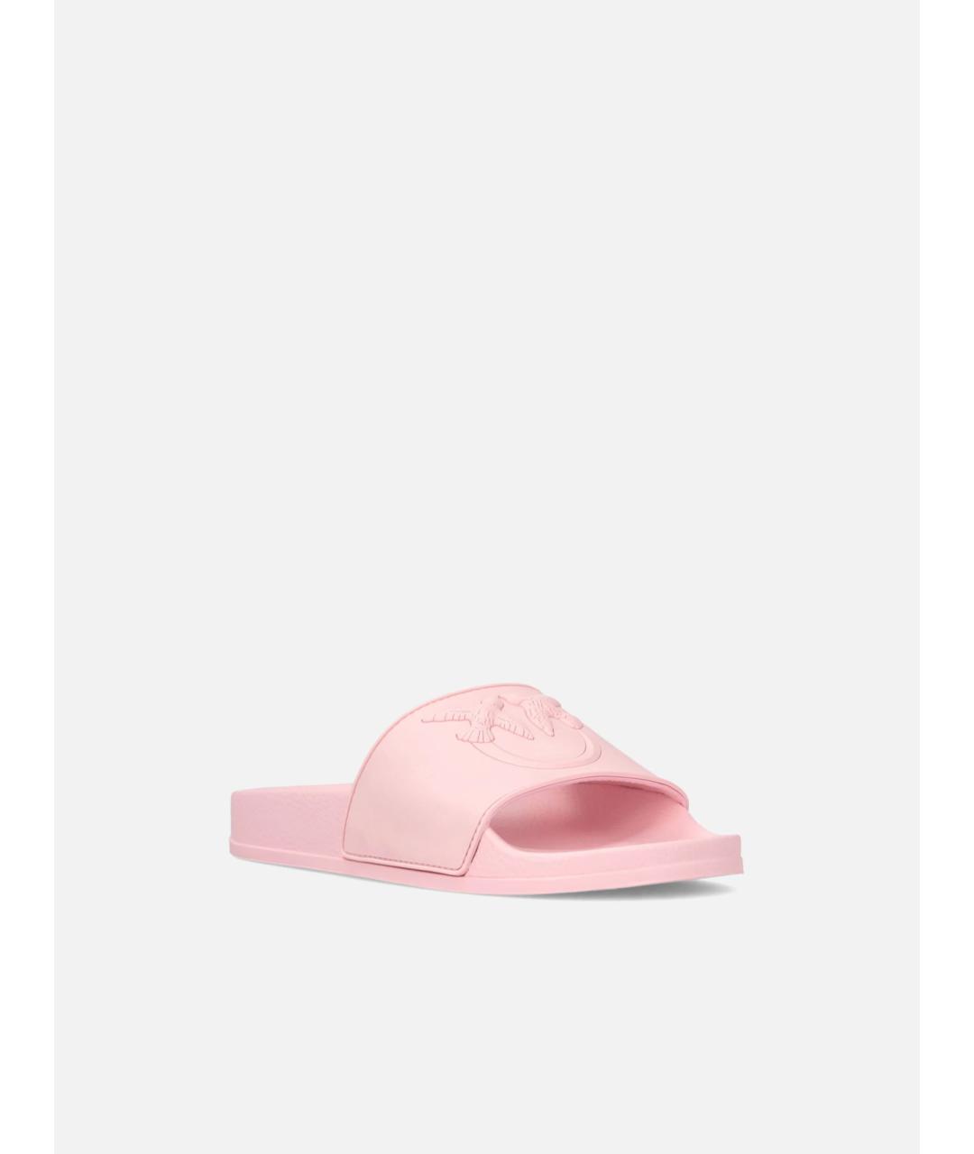 PINKO Розовые резиновые шлепанцы, фото 2