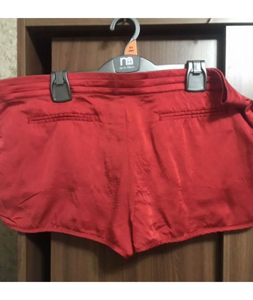 PRADA Красные шелковые шорты, фото 3