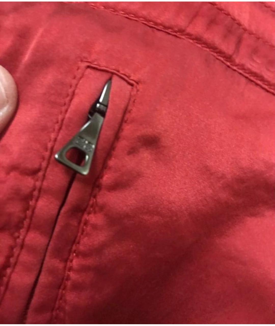 PRADA Красные шелковые шорты, фото 5