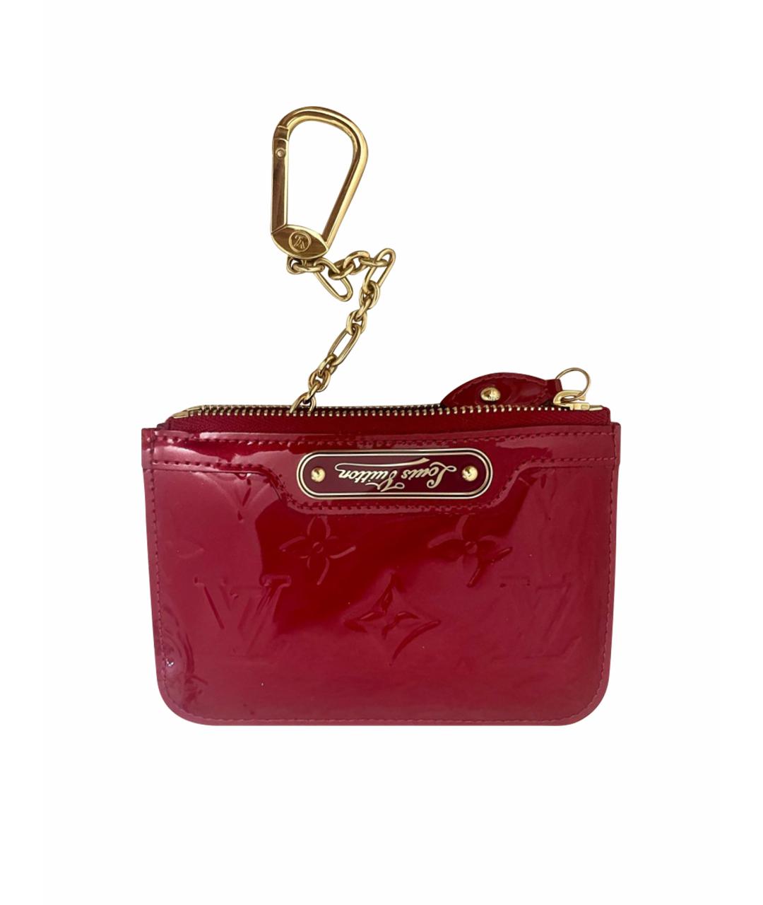 LOUIS VUITTON Красный кожаный кошелек, фото 1