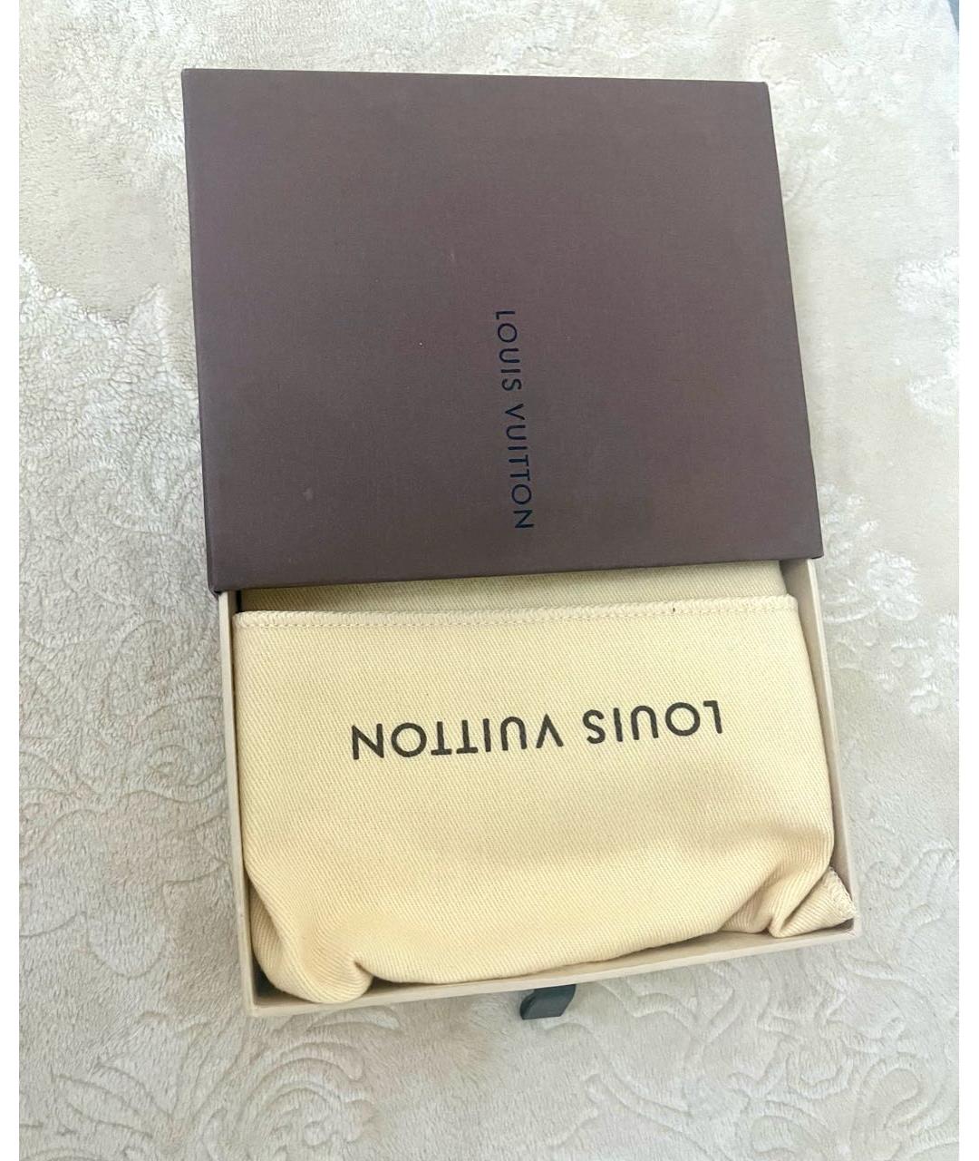 LOUIS VUITTON Красный кожаный кошелек, фото 7