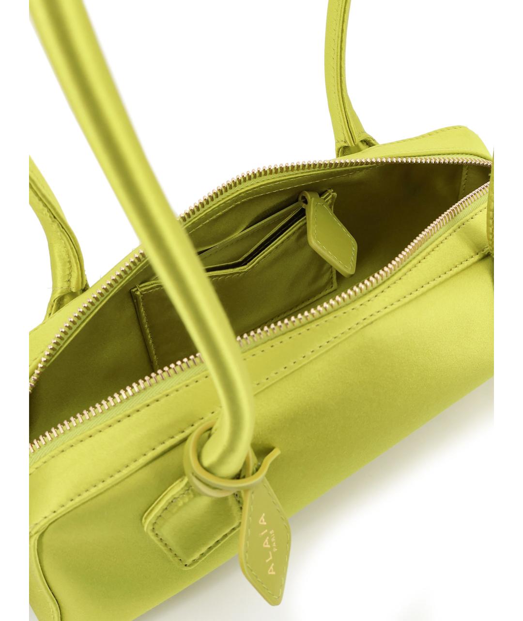 ALAIA Салатовая кожаная сумка тоут, фото 4