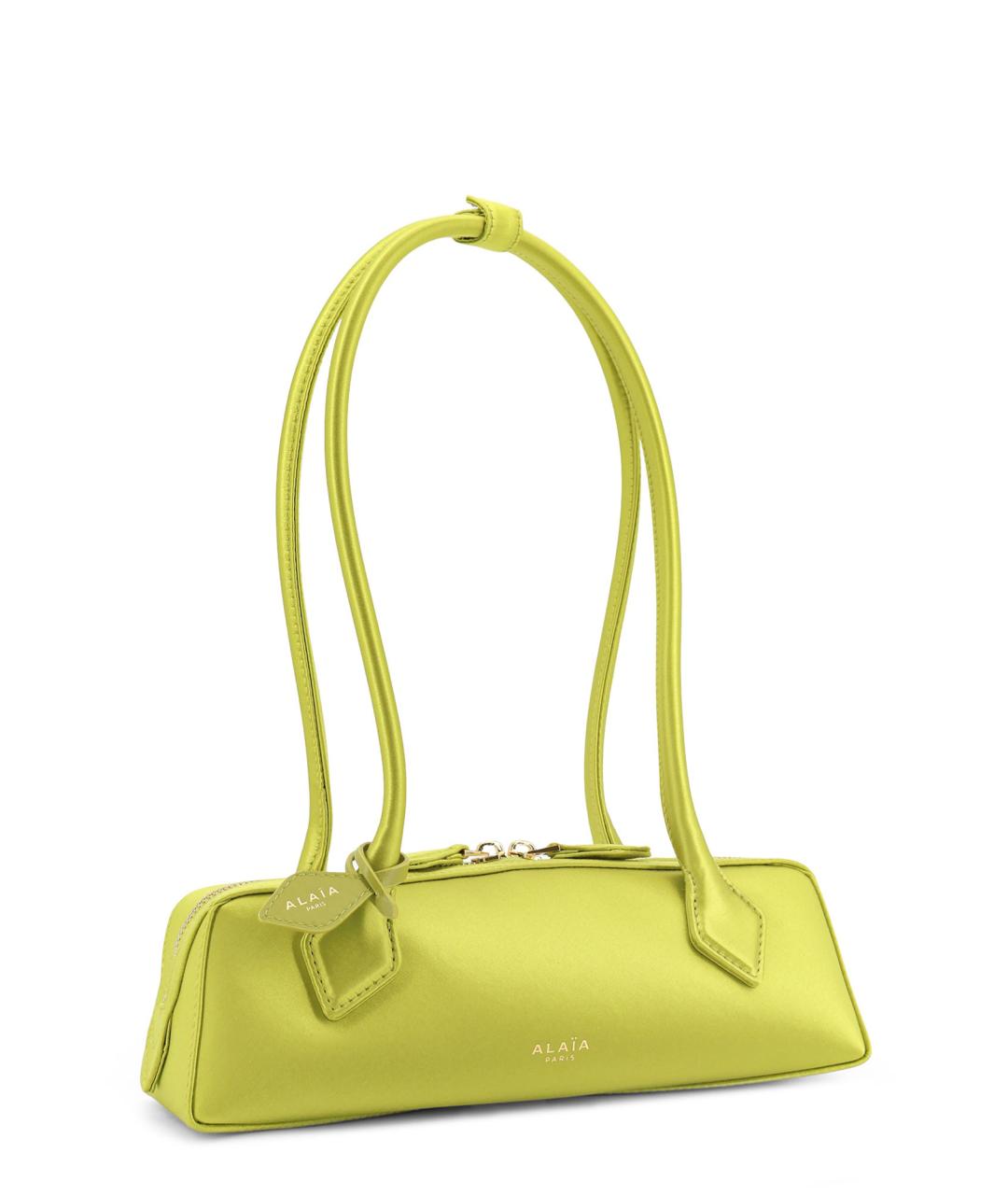 ALAIA Салатовая кожаная сумка тоут, фото 3