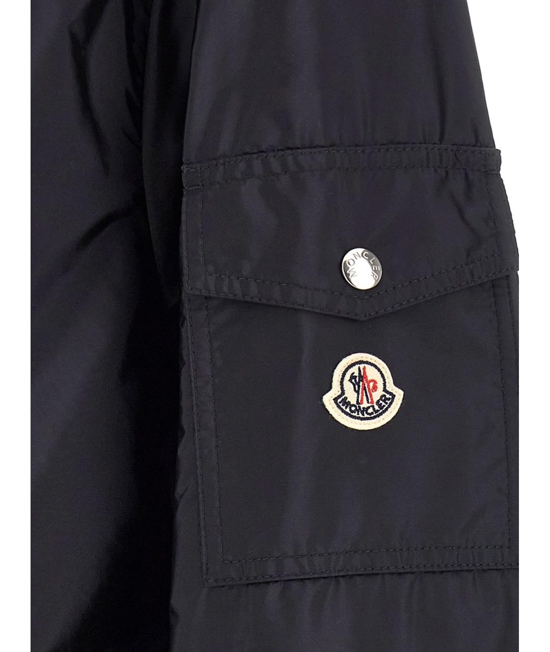 MONCLER Синяя полиамидовая куртка, фото 3