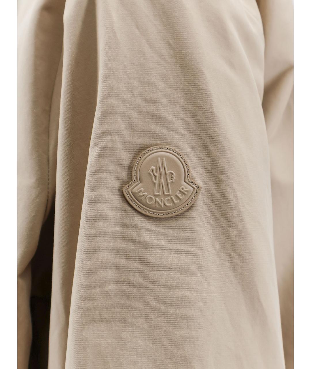 MONCLER Бежевая хлопковая куртка, фото 3