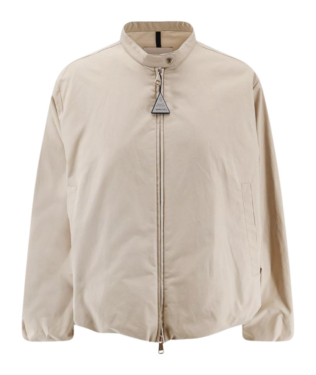 MONCLER Бежевая хлопковая куртка, фото 1