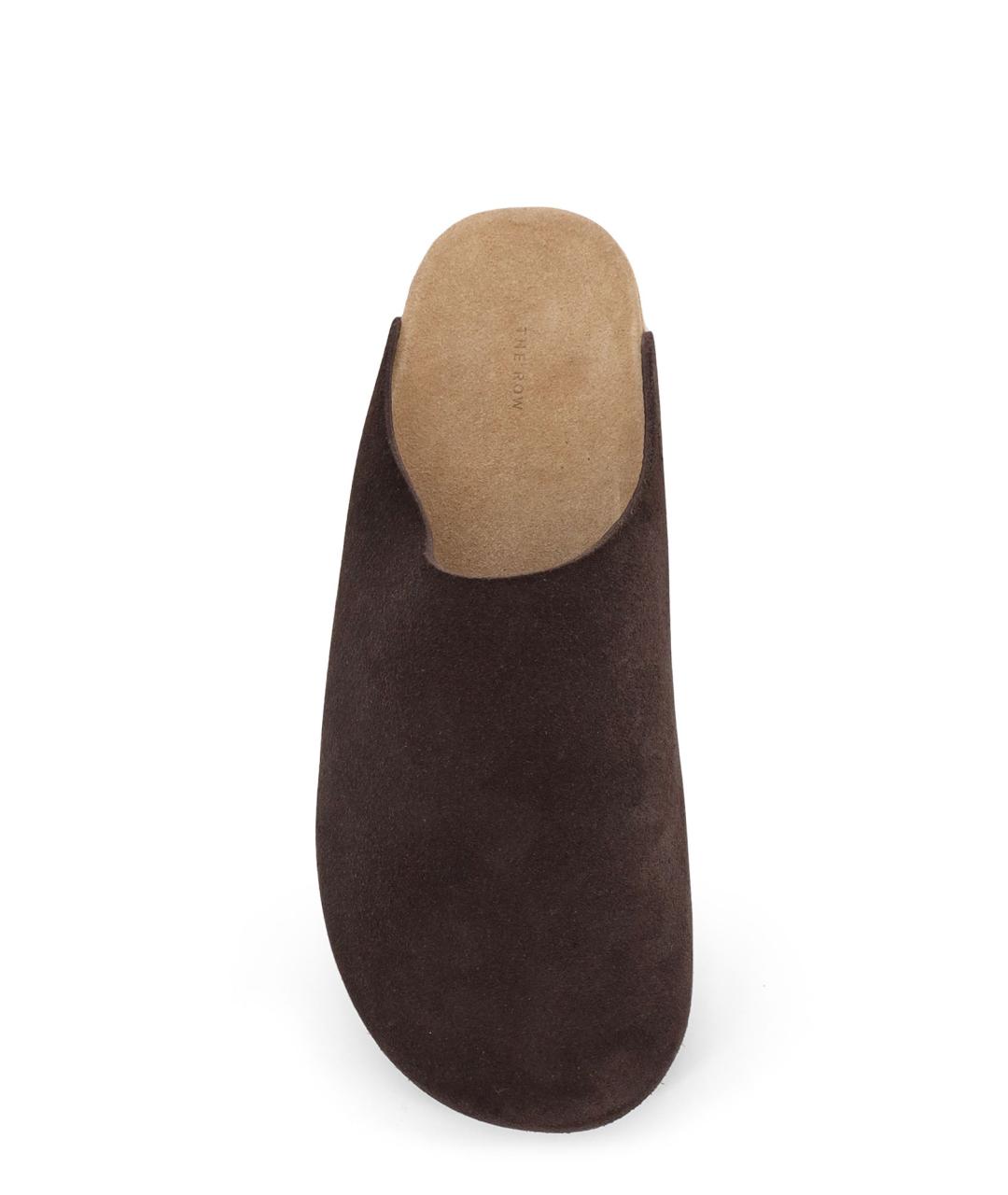 THE ROW Коричневые замшевые сабо, фото 4