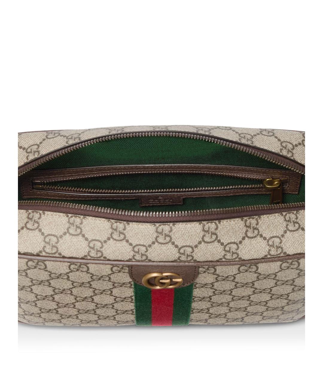 GUCCI Бежевая кожаная сумка тоут, фото 4