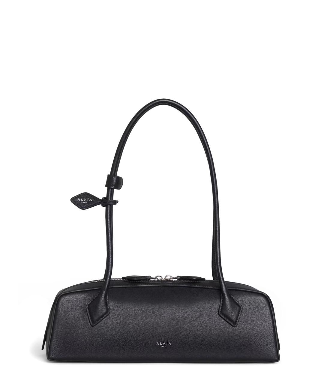 ALAIA Черная кожаная сумка тоут, фото 1
