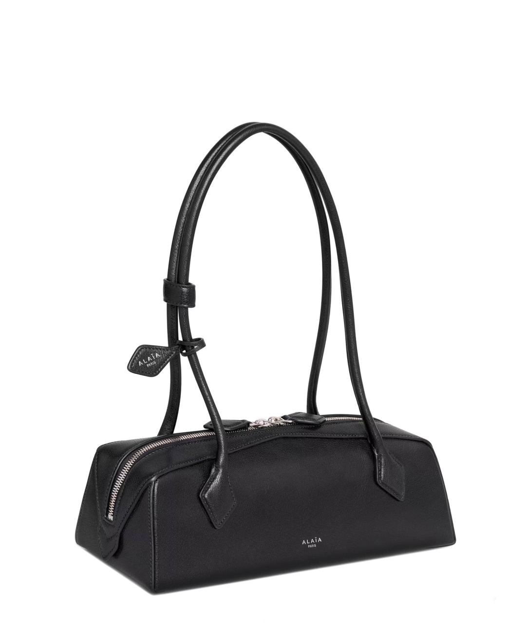 ALAIA Черная кожаная сумка тоут, фото 3