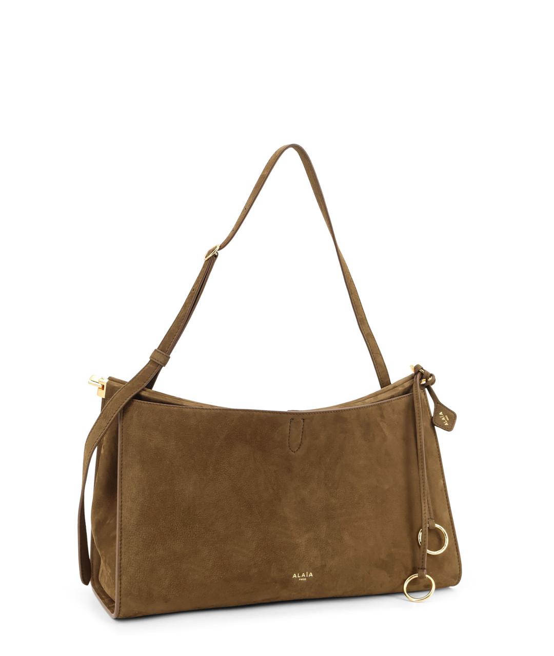 ALAIA Коричневая замшевая сумка через плечо, фото 3