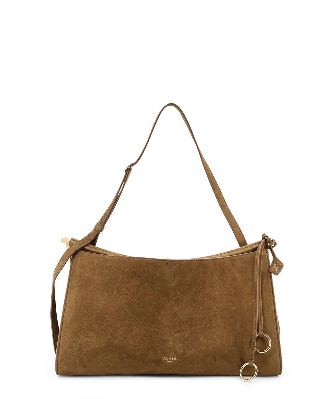 ALAIA Коричневая замшевая сумка через плечо, фото 1
