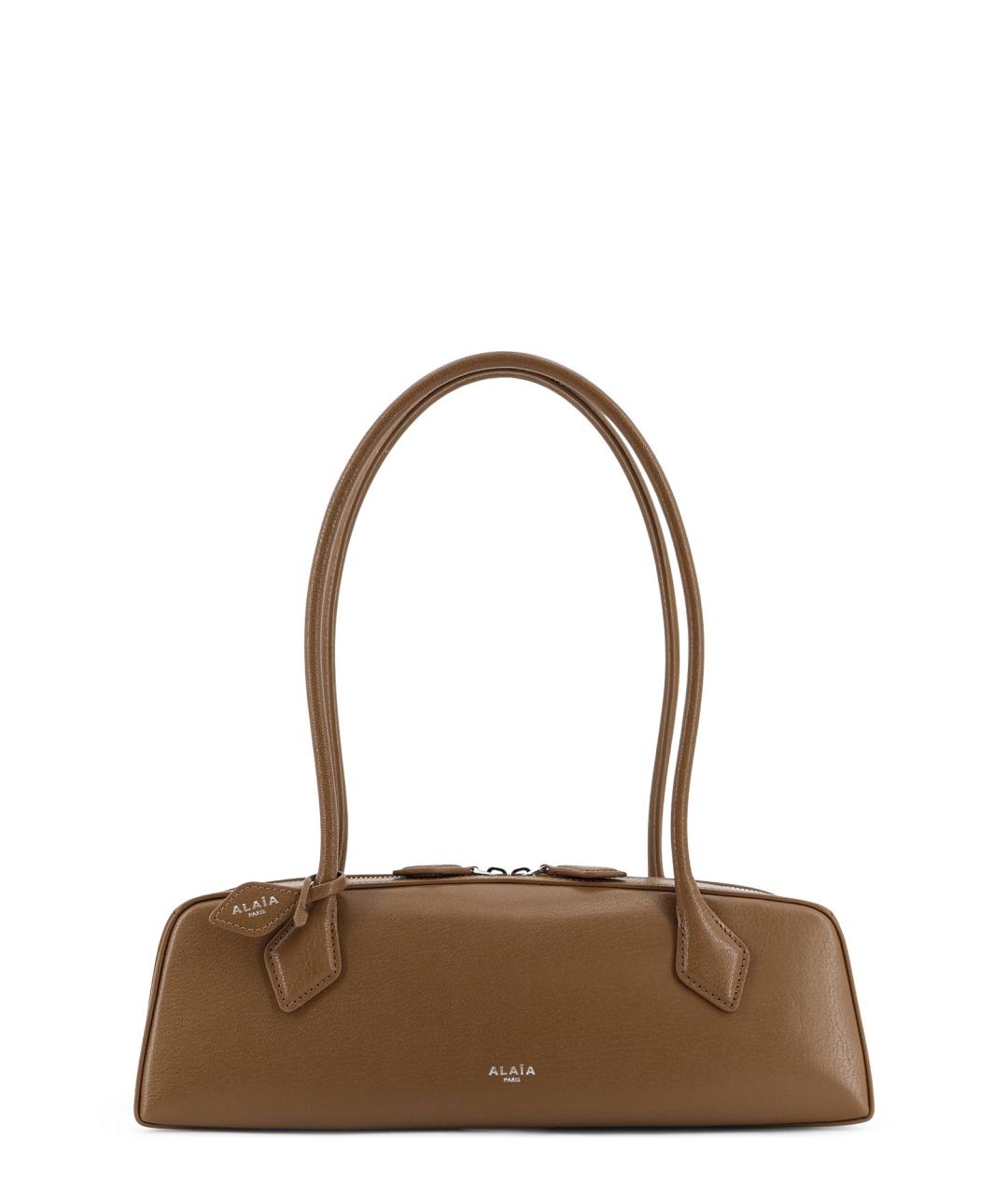 ALAIA Коричневая кожаная сумка тоут, фото 1