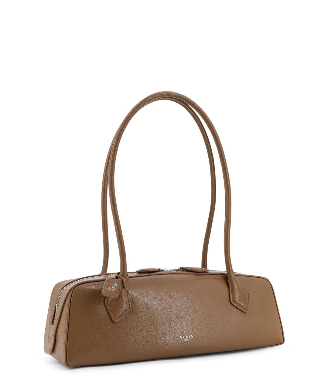 ALAIA Коричневая кожаная сумка тоут, фото 3