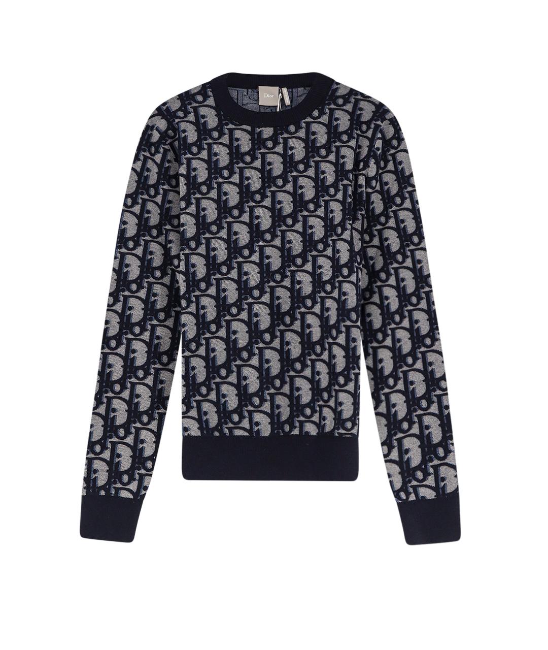 CHRISTIAN DIOR Синий джемпер / свитер, фото 1
