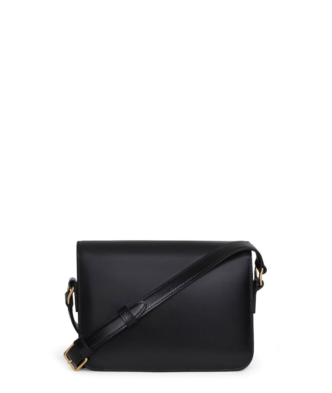 CELINE Черная кожаная сумка через плечо, фото 2