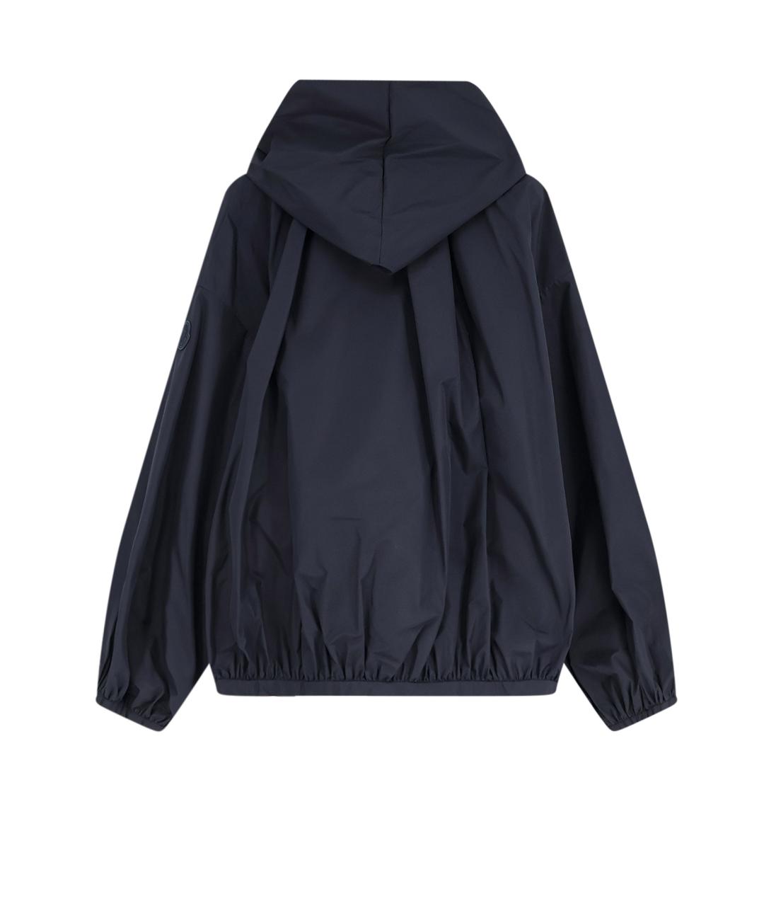 MONCLER Темно-синяя полиамидовая куртка, фото 2