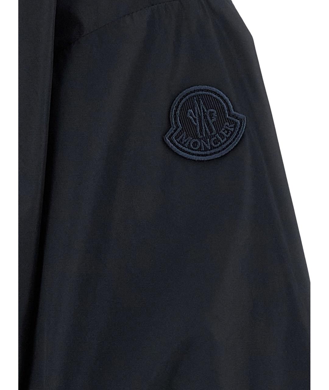 MONCLER Темно-синяя полиамидовая куртка, фото 3