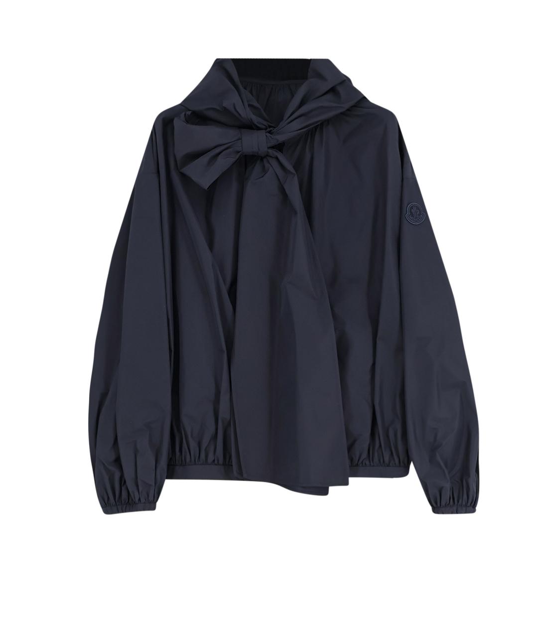 MONCLER Темно-синяя полиамидовая куртка, фото 1