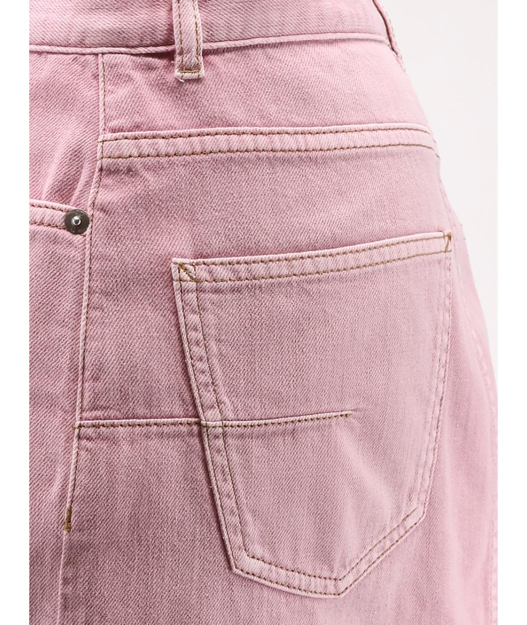 CHRISTIAN DIOR Розовая хлопковая юбка мини, фото 3