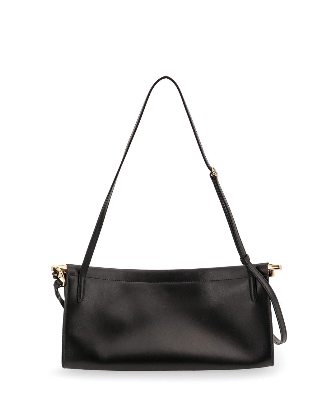 ALAIA Черная кожаная сумка с короткими ручками, фото 2