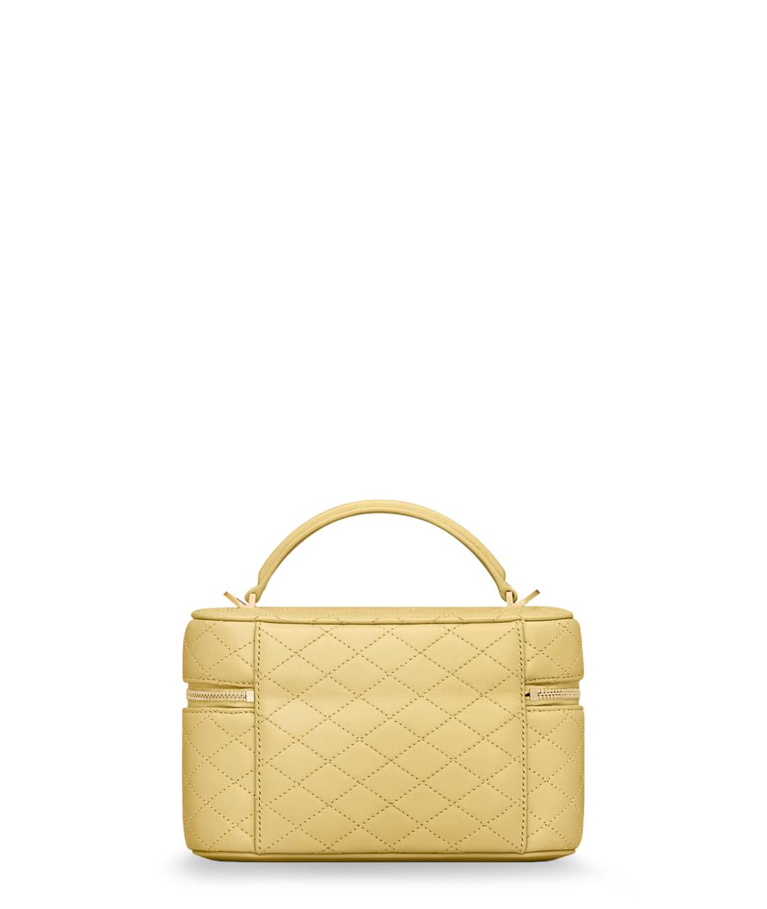 SAINT LAURENT Желтая кожаная сумка через плечо, фото 2