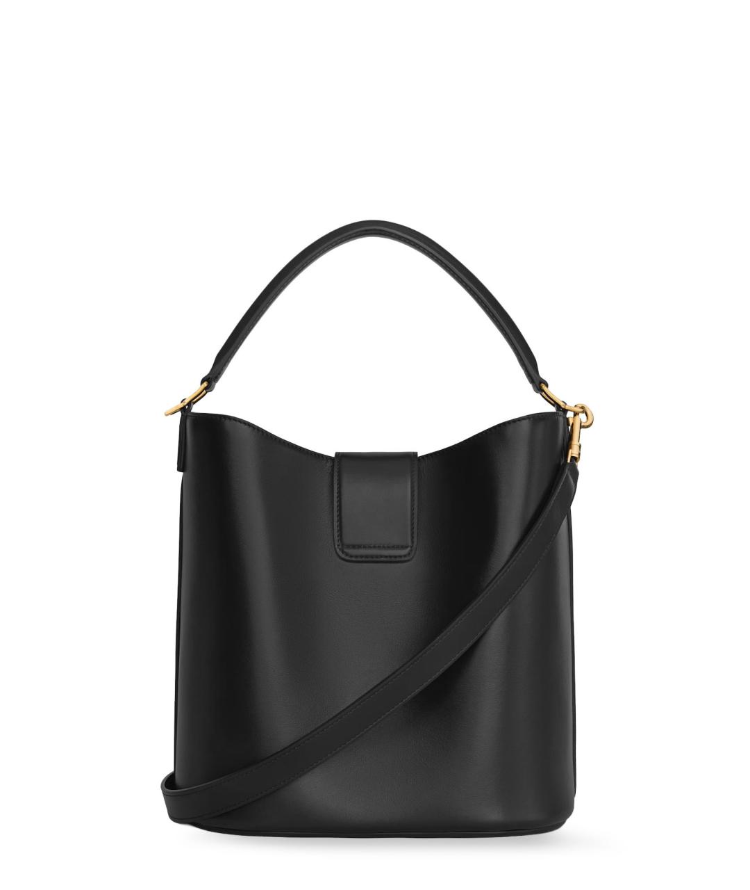 CELINE Черная кожаная сумка тоут, фото 2