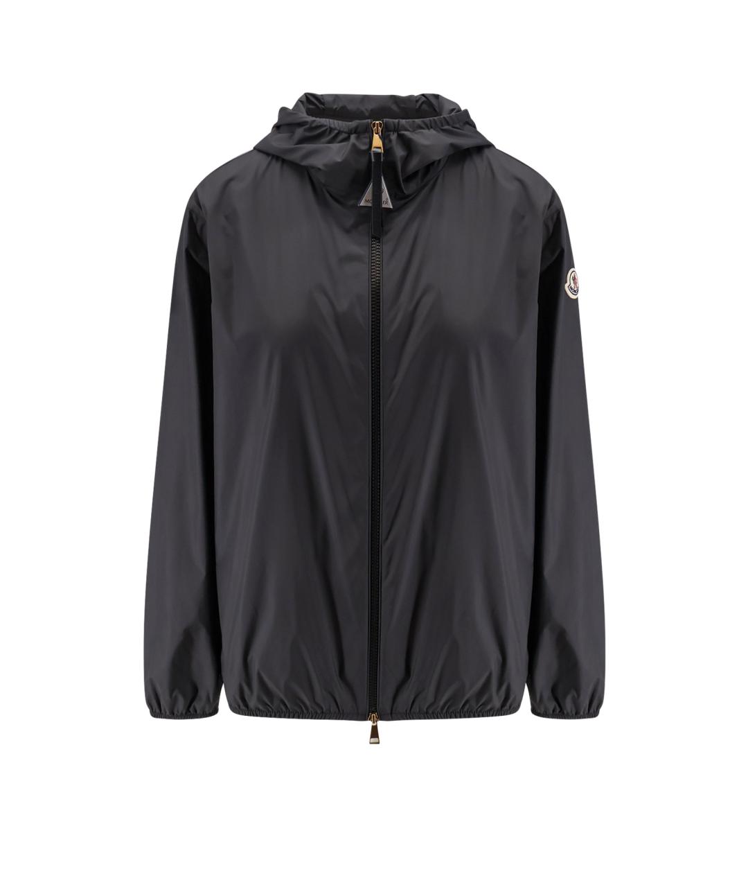 MONCLER Черная полиэстеровая куртка, фото 1