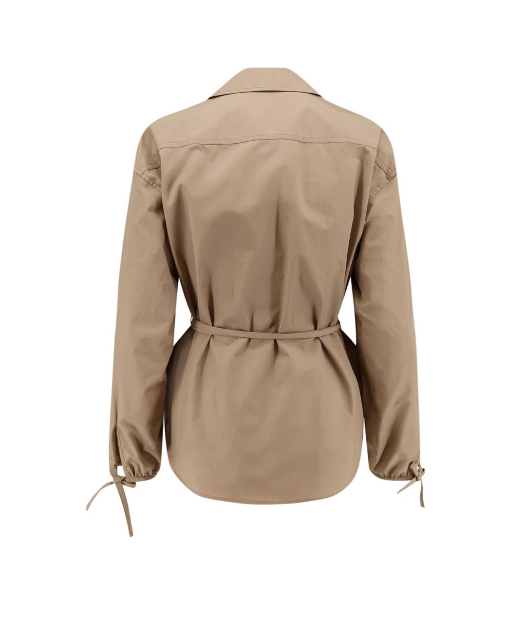 MONCLER Бежевая хлопковая куртка, фото 2