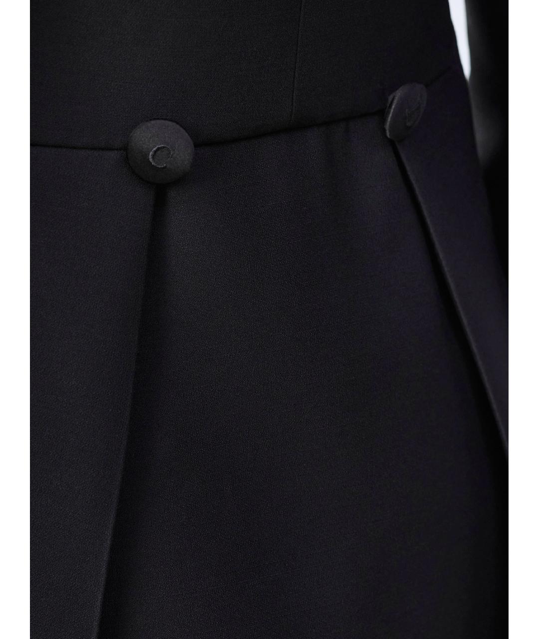 CHRISTIAN DIOR Черный шерстяной жакет/пиджак, фото 3