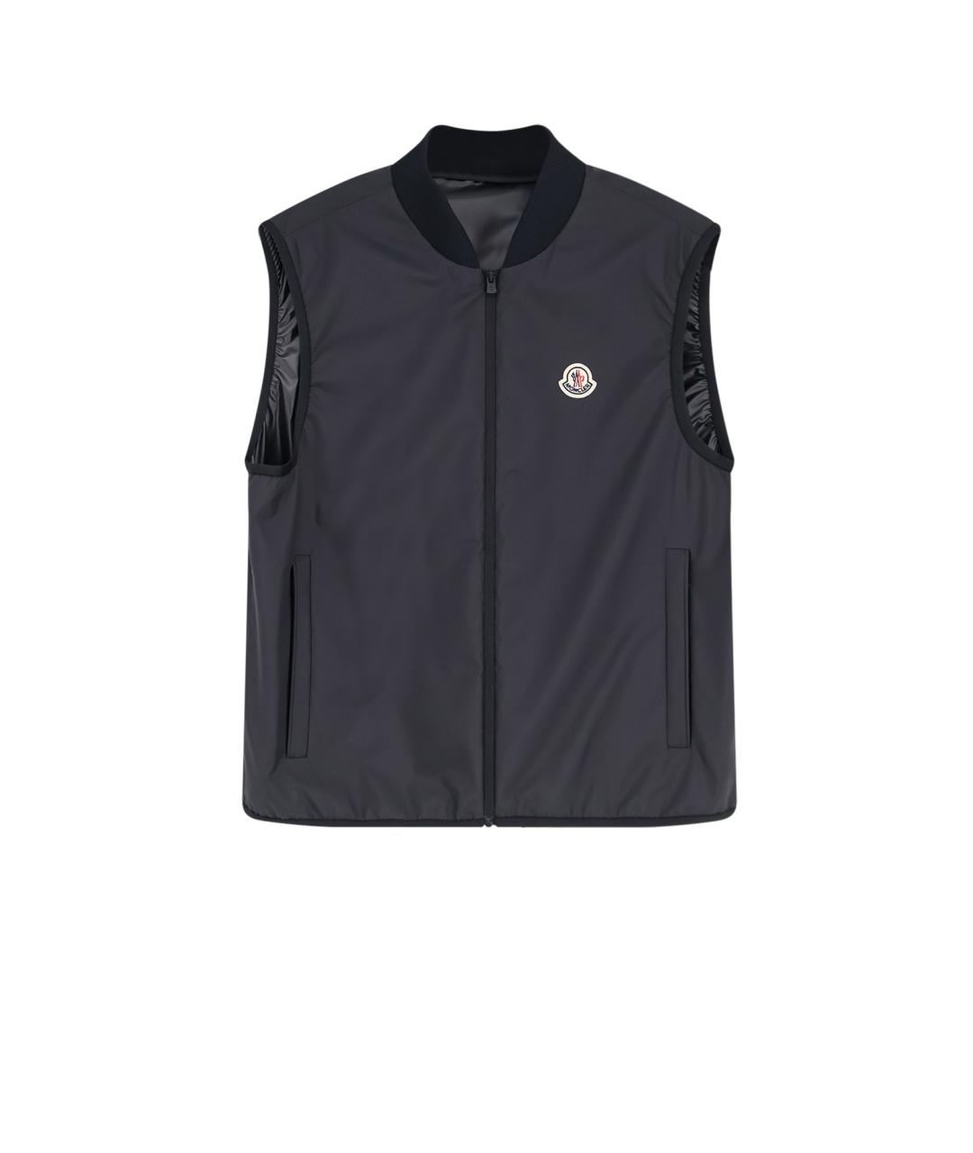 MONCLER Черная полиэстеровая куртка, фото 3