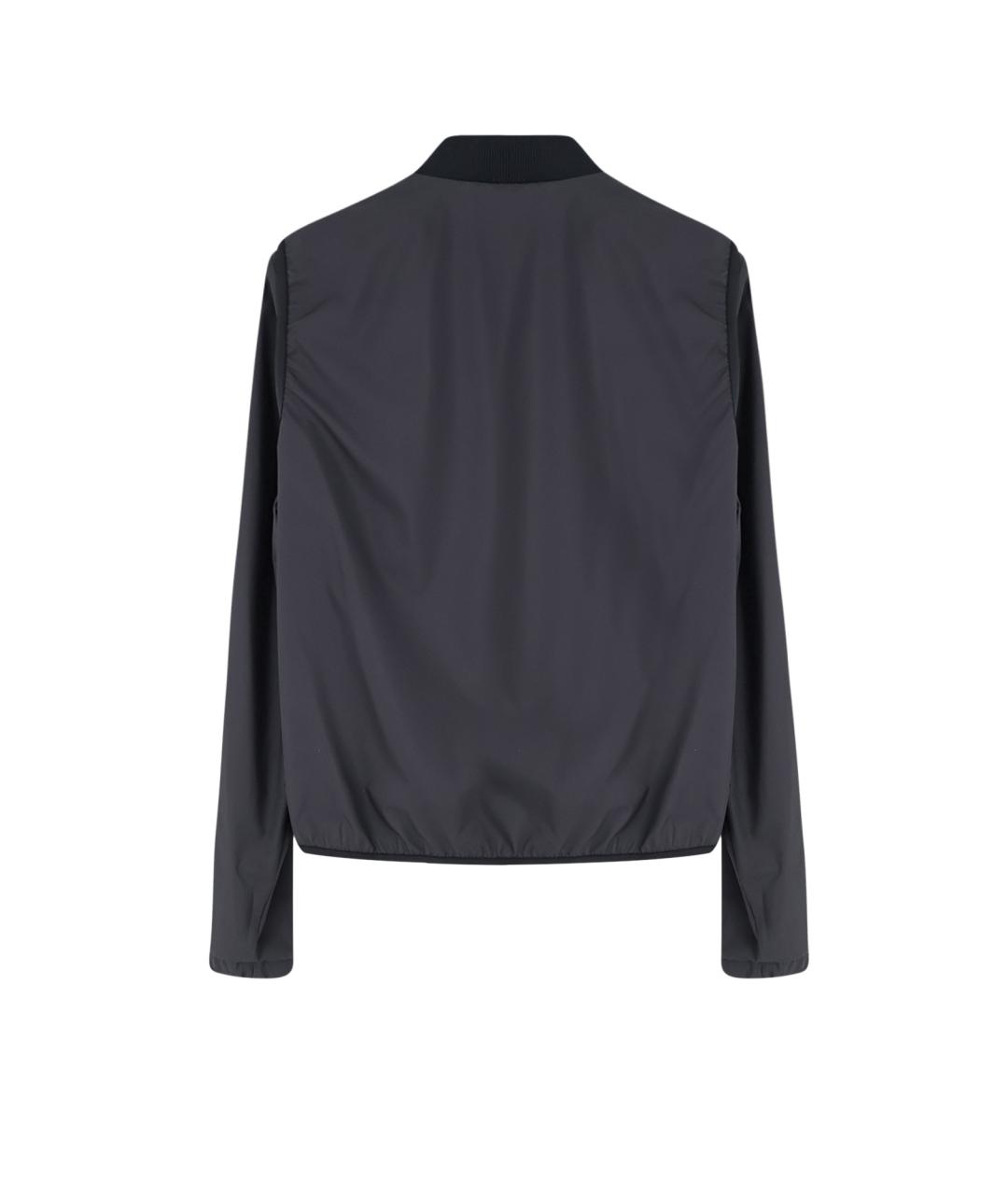 MONCLER Черная полиэстеровая куртка, фото 2