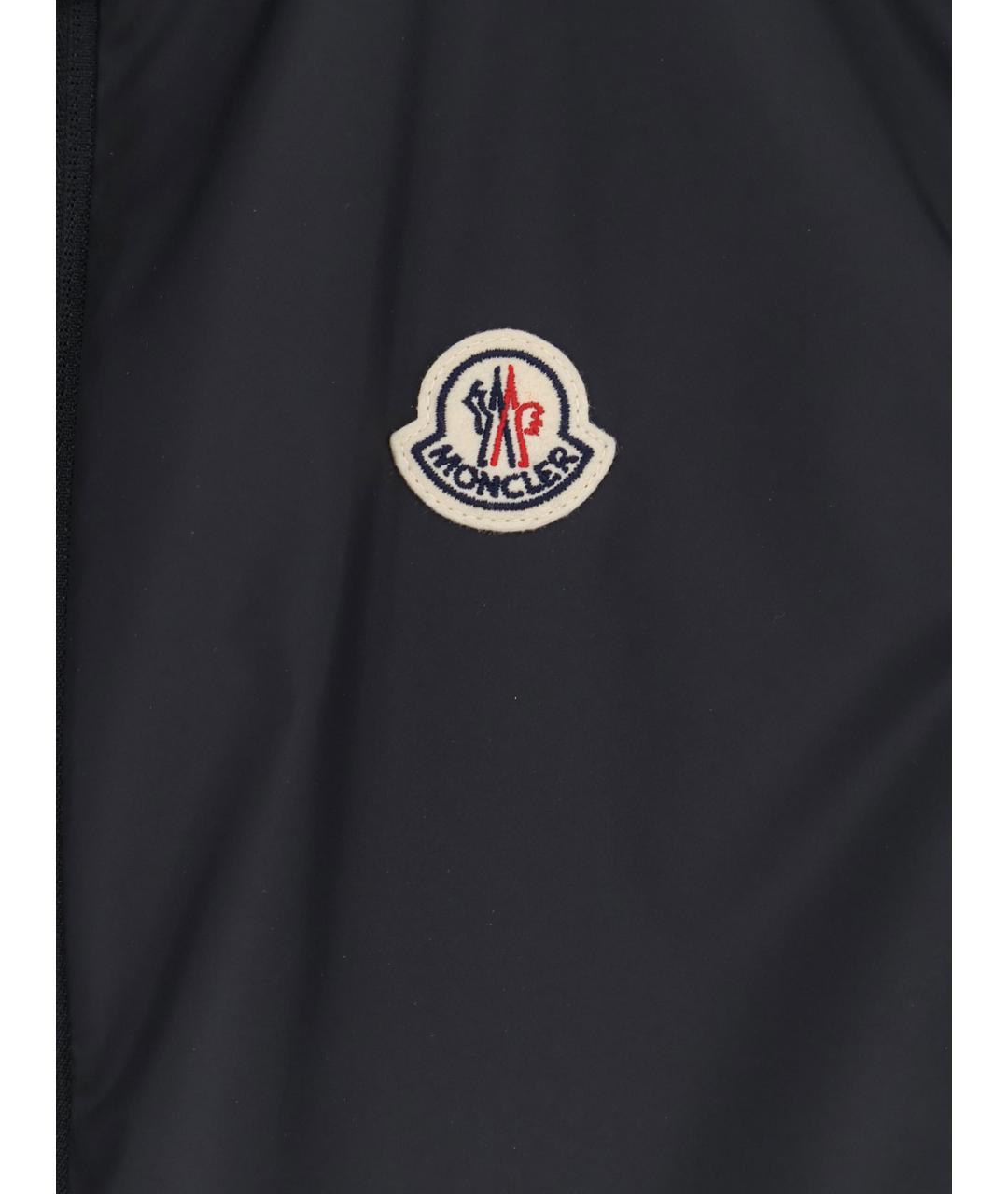 MONCLER Черная полиэстеровая куртка, фото 4