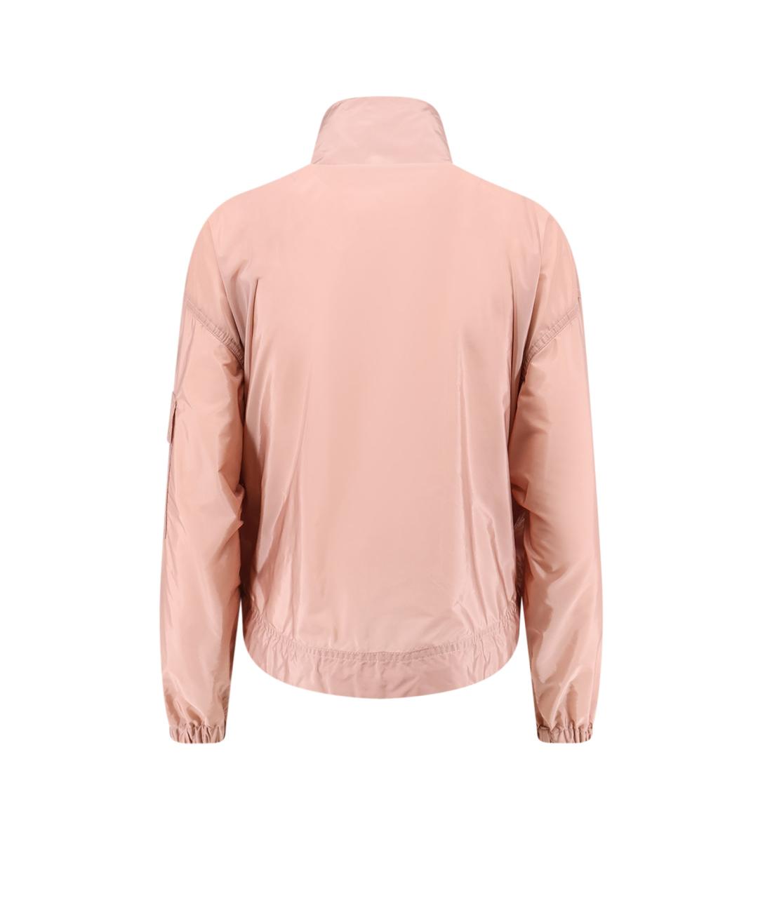 MONCLER Розовая полиамидовая куртка, фото 2