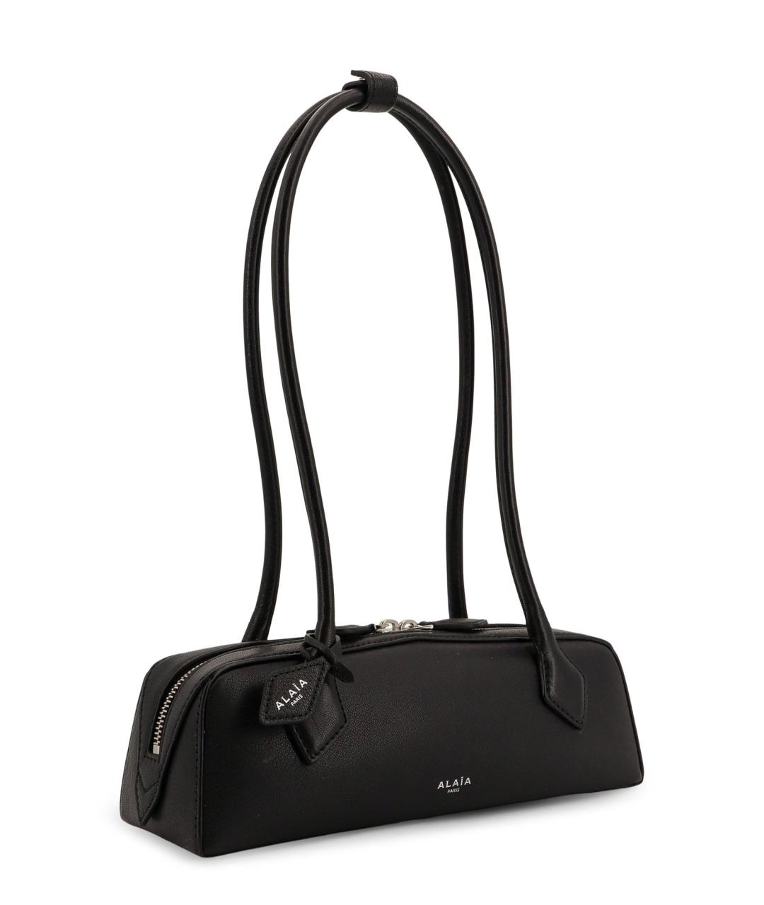 ALAIA Черная кожаная сумка тоут, фото 3