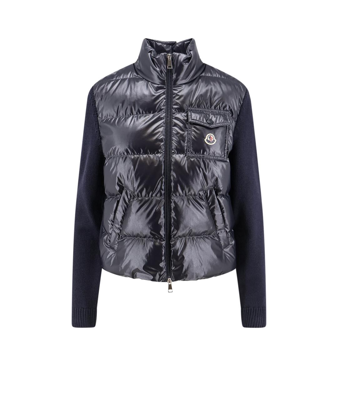 MONCLER Синяя шерстяная куртка, фото 4