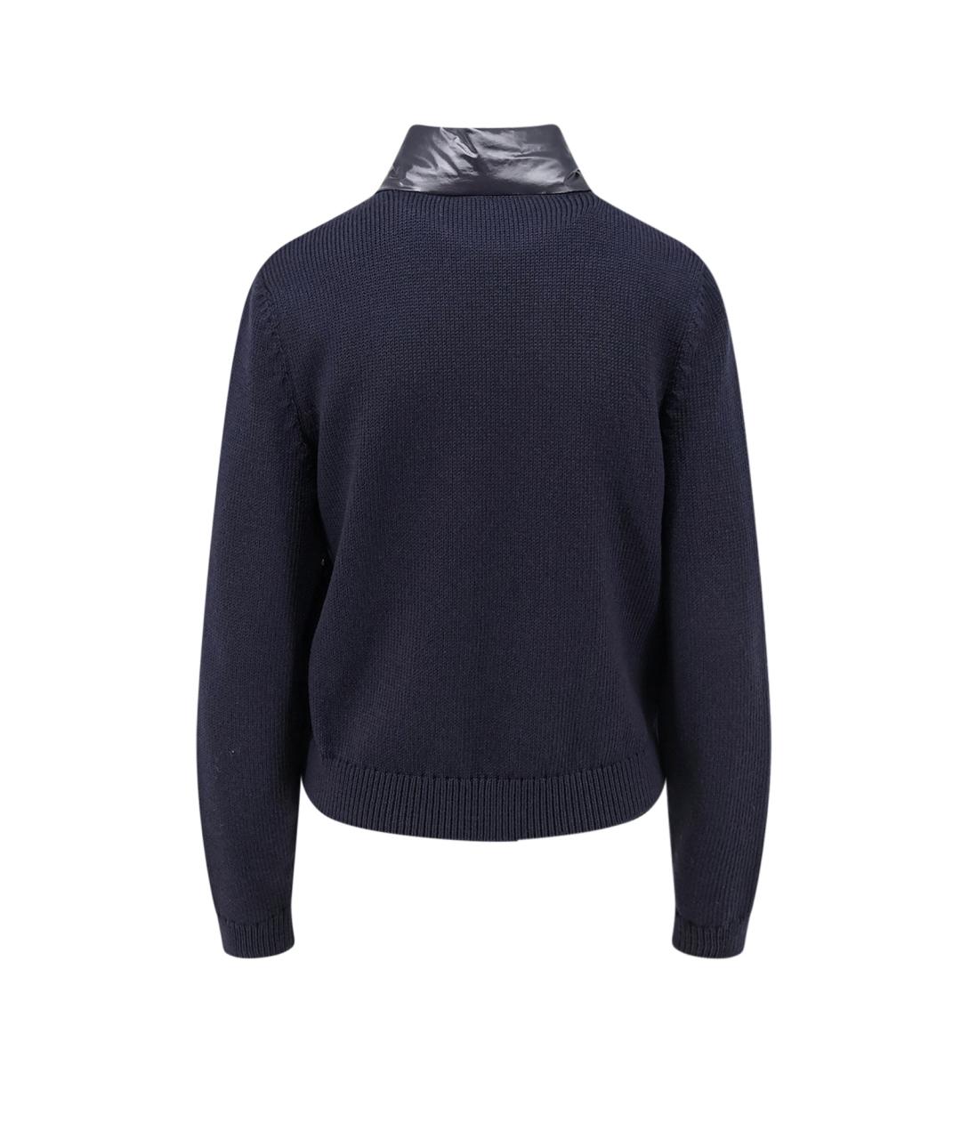 MONCLER Синяя шерстяная куртка, фото 2